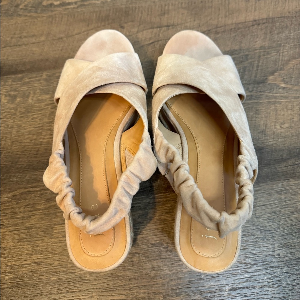Joie Garden Platform Espadrille Wedge Sandal- Blush, Size 8.5 - Picture 9 of 12